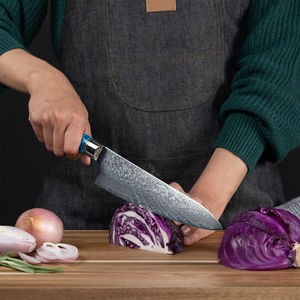 Luxury Damascus Steel <b>Kitchen</b> Knife Set Professional Chef Tools With Comfortable Grip For Home Cooking And Culinary Experts - Product Image 6