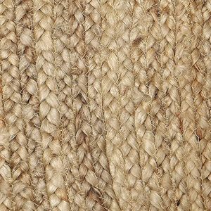 Tapis de sol en jute 100% naturel, design tressé, motif abstrait moderne, écologique, antidérapant, taille personnalisable, ensembles de tapis - Product Image 3
