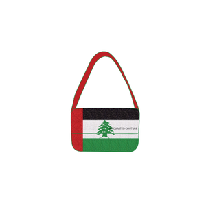 Bolso Bandolera con la Bandera del Líbano – Bolso Bandolera Hecho a Mano con Cuentas Bordadas y una Sola Correa para Uso Diario con Diseño de Estilo Nacional - Product Image 2