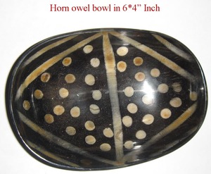 Tazón decorativo de cuerno de búfalo auténtico de último diseño, tazón para servir, tazón para ensalada, a un precio muy competitivo. - Product Image 6