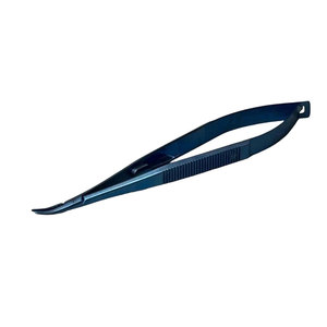 Portaagujas Curvo Castroviejo Hecho en Pakistán, Mandíbulas Estándar de 11 mm, Puntas Cónicas, 140 mm x 1.25 mm - Product Image 1