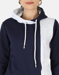 Sweat à capuche bicolore, essentiels tendance, élégant et fonctionnel, rehaussez votre style, vêtements décontractés tendance par Ako - Product Image 4