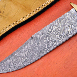 Couteau de chasse à lame fixe durable en acier inoxydable, couteau de survie en plein air avec poignée antidérapante confortable pour le camping et la pêche - Product Image 5