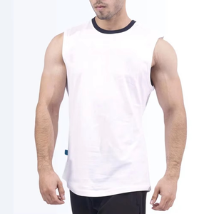 เสื้อกล้ามผ้าฝ้ายใส่สบายขายดีสำหรับผู้ชายใส่ออกกำลังกาย / เสื้อกล้ามผู้ชายปักลายโลโก้ - Product Image 2