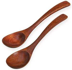 Cuchara Grande de Madera Antiadherente con Mango Largo para Cocinar, Mezclar, Servir y Remover, Juego de Utensilios de Cocina - Product Image 5