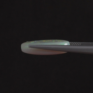 Ópalo Natural Blanco de Alta Calidad, Certificado por IGI, Piedra Preciosa Suelta de 6.52 Quilates, Ovalada 18.5x10 MM, Tallada a Mano, Pulida, Tratada con Cera/Aceite Ligero - Product Image 2