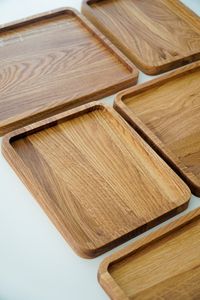 Bandeja de Madera de Haya Ecológica de Diseño Moderno, Rectangular, con Patrón Personalizable, Plato Seguro para Pan - Product Image 4