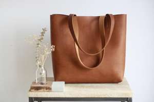 กระเป๋าโท้ทหนังแท้ทำมือสำหรับผู้หญิง รุ่นใหม่ล่าสุด ปี 2026 พร้อมซิปปิด ใช้ได้ทุกวัน ขนาดใหญ่ รุ่น LTB-0308 - Product Image 6