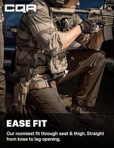 Men's Tactical Cargo Pants Multiple <b>Pockets</b> Canvas Material Quick Dry Workwear Style Mid Waist Zipper Fly Autumn Outdoor <b>Trouser</b> - Product Image 5