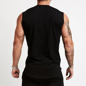 Men Cotton Gym Tank <b>Top</b> Sleeveless Workout Shirt Bodybuilding Fitness Vest Muscle Training Sportswear - Product Image 2