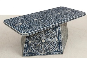 Table basse en nacre, décoration d'intérieur, design moderne, écologique, utilisation en intérieur, qualité supérieure, élégante, pour le salon - Product Image 3