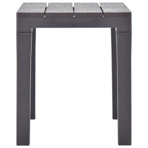 Juego de 2 Bancas de Patio de Plástico Mocca, Bancas de Jardín Ligeras - Product Image 4