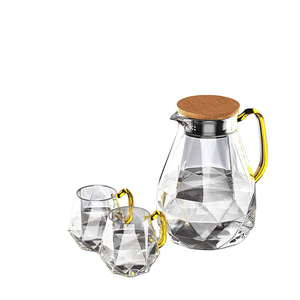 Durable Glass Water Jug Lid Handle BPA Free Eco-Friendly 1.8L Capacity Home Office School Gym Picnic <b>Camping</b> Travel Everyday - Product Image 4