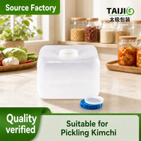 Sac de stockage d'eau/aliments liquides de grande capacité 25L, de qualité alimentaire ; certifié ISO et adapté aux produits marinés.