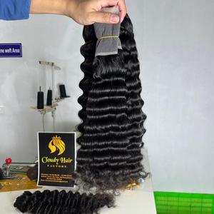 CDYHAIRVN Premium Deep Wave 100% Cabello Humano Virgen de Una Sola Capa, Paquetes de Gran Volumen con Cutícula Alineada, Larga Duración, Venta al por Mayor de Fábrica - Product Image 2
