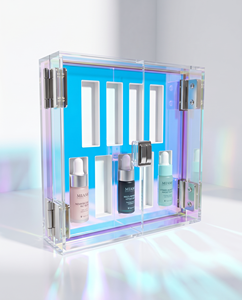 Acrylic Double <b>Door</b> Packaging Box for Face Cream Perfume & Lipstick-Recyclable Cosmetic Storage & Display Box - Product Image 2