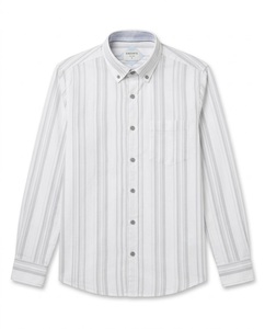 Camisa Clásica Casual a Rayas, Transpirable, de Verano, 100% Algodón, con Botones, ODM - Product Image 4