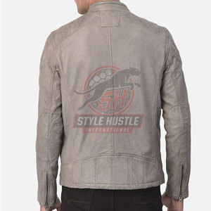 Chaquetas de Cuero para Hombre, Diseño Personalizado, Precio de Fábrica, Venta al Por Mayor, Transpirables y Cómodas, para Invierno - Product Image 4