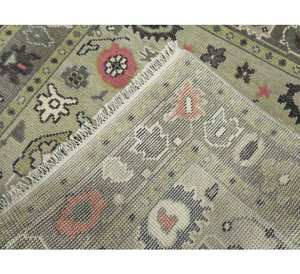 Nouveau tapis Oushak noué à la main 2026, design rectangulaire, style antique, tapis de couloir abstrait, tapis de salon en coton, paillasson. - Product Image 2