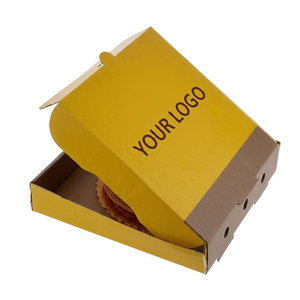 Recyclable Corrugated Board Pizza Box Custom Size 7 To 20 Inch Flexographic Digital Printed Eco Food Service Takeaway Packaging - Product Image 3