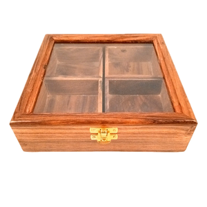 Boîte à épices en bois, conception personnalisée, boîte cadeau en bois massif, fournisseur en gros, boîte à épices en bois - Product Image 2