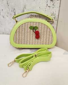 Custom <b>Raffia</b> Straw <b>Handbag</b> Crochet Paper Purse Portable Zipper Shoulder Bag for Daily Travel - Product Image 2