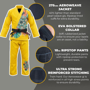Kimono de compétition de Jiu-Jitsu brésilien (BJJ) en tissu perlé de luxe, uniforme personnalisé OEM, fabricant pakistanais d'arts martiaux - Product Image 2