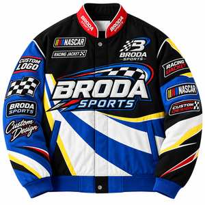Wholesale <b>Racing</b> <b>Jackets</b> Custom logo and patch options Breathable Quick Dry For Unisex IN Affordable Prices NASCAR <b>Racing</b> <b>Jacket</b> - Product Image 4