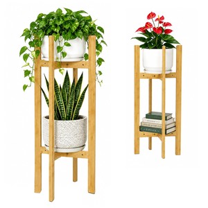 Sheesham Wood 3-Tier Plant Stand - Handcrafted Wooden <b>Planter</b> Display | Wholesale - Product Image 3