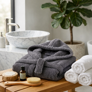 Albornoz Suave con Capucha para Bebé, Absorbente, 100% Algodón, Toalla Infantil, Envoltura de Baño para Niños Pequeños, Cómodo Regalo para el Hogar, Armario de Baño, Oeko-Tex - Product Image 5