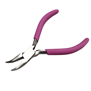 Pince à bec courbé pour la fabrication de bijoux, outil de pliage de fil angulaire pour la mise en forme de fil de perlage et la réparation de bijoux - Product Image 2