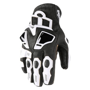 Gants de moto en cuir à doigt complet écran tactile gants de protection imperméables pour le sport Guantes Para Motos Racing - Product Image 3