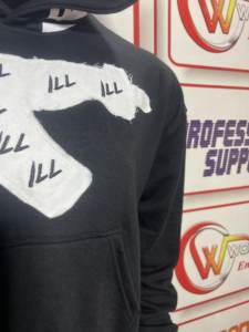 Sudadera con capucha completa para hombre, con logo personalizado, de algodón French Terry, estampado en relieve, de alta calidad, gruesa, estilo vintage, con cremallera y efecto lavado ácido. - Product Image 6