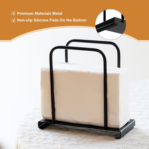 ที่ใส่กระดาษเช็ดปากโลหะทาสีทันสมัยสำหรับโต๊ะอาหารตกแต่งบ้านพร้อมโลโก้ที่ปรับแต่งได้ - Product Image 3