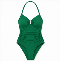 Baju Renang Bikini Tank Brazilian Model Baru 2026, Desain Pabrik, Warna dan Ukuran Sesuai Pesanan, Solid, Mengecilkan Tubuh, Menyembunyikan Bentuk Tubuh, Cepat Kering