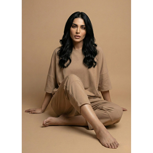 Conjunto de Pijama de Lavanda Premium para Mujer, Suave al Tacto, Dos Piezas, Ropa de Dormir, Ropa Casual, Conjunto a la Moda - Product Image 2