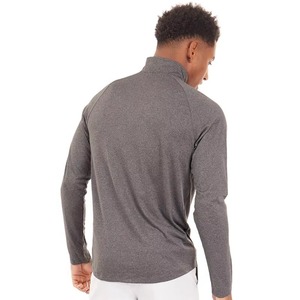 <b>Mens</b> Streetwear Hoodies Heavy GSM Cotton Fleece <b>Sweatshirt</b> OEM Custom Design Wholesale Fashion <b>Men's</b> Gray Quarter <b>Zip</b> Pullover - Product Image 3