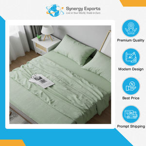ผู้ผลิตอินเดีย ชุดผ้าปูที่นอนโพลีเอสเตอร์ 4 ชิ้น คุณภาพระดับพรีเมียม สไตล์โมเดิร์น เป็นมิตรกับสิ่งแวดล้อม ในราคาตลาดที่น่าประทับใจ - Product Image 3