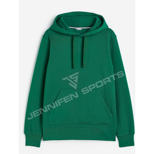 Sweat à capuche décontracté pour homme, léger, 100 % coton molletonné, coupe ample, avec poche kangourou, séchage rapide, respirant - Product Image 1