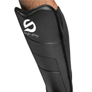 Nouveauté : Protège-tibias en cuir de haute qualité, légers, pour entraînement de boxe, pour adultes - Product Image 6