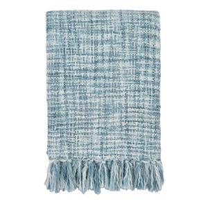Manta Tejida de Algodón 100% Hecha a Mano de la Mejor Calidad, Estilo Azul y Blanco, para Sofá, Cama y Decoración del Hogar, Disponible a Buen Precio - Product Image 6