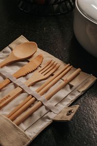 Kit de repas biodégradable en bambou pour l'exportation du Vietnam - Alternative aux couverts sans déchets et sans danger pour les aliments - Product Image 6