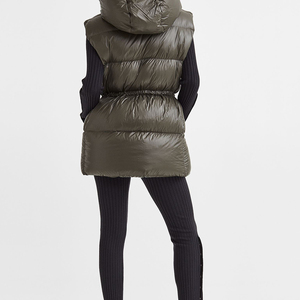Chaleco Acolchado Cálido y Cómodo para Mujer, Sin Mangas, Estilo Casual, para Invierno, Venta al por Mayor de Fábrica, Elegante - Product Image 4