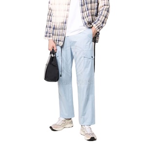 Pantalones Cargo Casuales de Cintura Media para Hombre, Marca Privada, Ligeros, Rectos, con Múltiples Bolsillos, 100% Algodón, Transpirables y Ecológicos para Verano - Product Image 3