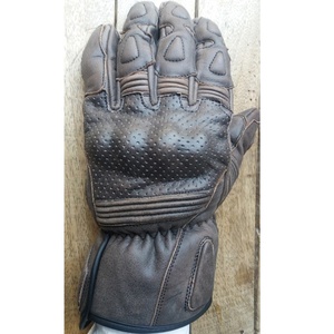 Gants de moto en cuir véritable de qualité supérieure, couleur marron, nouveau design, vente en gros, Allemagne, Keven Impex KI-004, antidérapants - Product Image 1