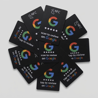 Tarjeta NFC sin Contacto de PVC T5577, Tarjeta de Revisión de Google RFID, Tarjeta de Pago con Código QR Personalizada OEM ODM, Solución de Marketing Empresarial, Resistente al Agua