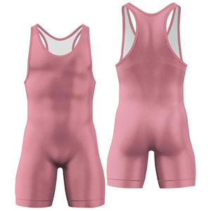 Trajes de lucha libre de compresión por sublimación de moda en Estados Unidos, singletes de lucha reversibles, uniformes de lucha personalizados. - Product Image 6
