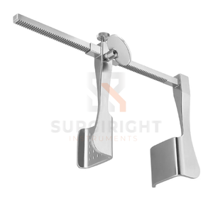 Retractor Torácico Recto Tuffier de Acero Inoxidable, Tamaño Personalizado, Certificado CE Clase I, Color Rosa - Product Image 2
