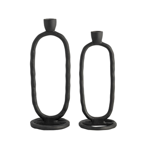 Nuevo candelabro de aluminio fundido con acabado negro mate para decoración del hogar, hecho a mano y personalizado. - Product Image 3