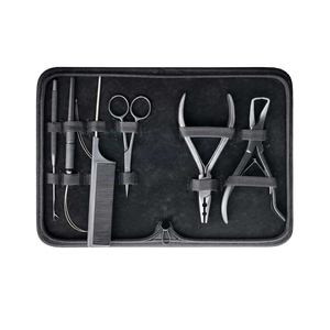 Herramientas Profesionales para Extensiones de Cabello, Juego de Pinzas de Acero Inoxidable para Extensiones de Cabello de Todo Tipo, Kit de Extensiones en Oferta - Product Image 5